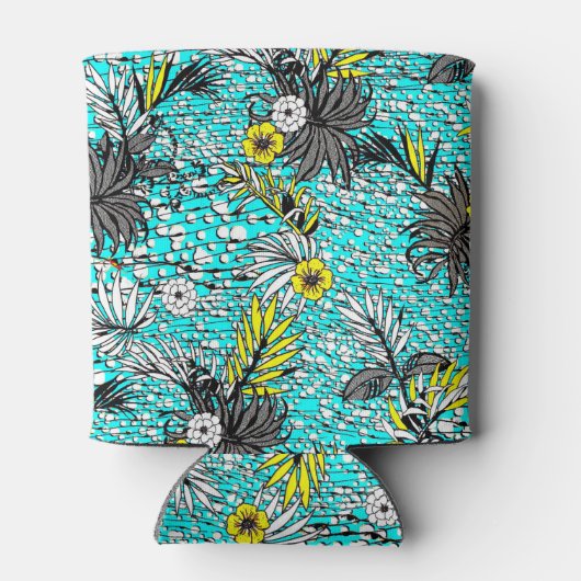 Modernes Monogramm Abstrakter Exotik Dosenkühler (Rückseite)