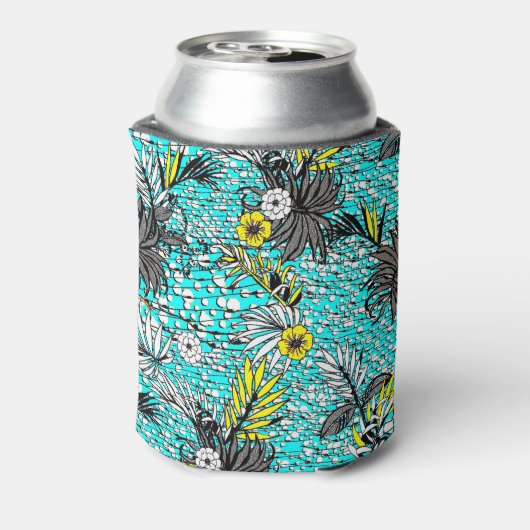 Modernes Monogramm Abstrakter Exotik Dosenkühler (Kanne Rückseite)