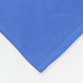 Modernes Monogramm Anfangsbuchstabe Süßes Hellblau Fleecedecke (Ecke)