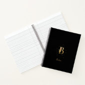 Modernes Monogramm Anfangsbuchstaben B Muster Notizblock (Innenseite)