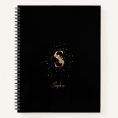 Modernes Monogramm Anfangsbuchstaben S Muster Notizblock (Vorderseite)