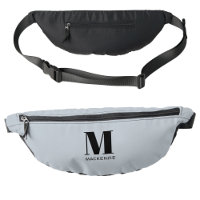 Modernes Monogramm Anfangsname Pulver blau