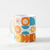 Modernes Monogramm aus dem Mittelalter Kaffeetasse (Vorderseite Links)