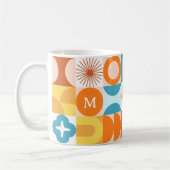 Modernes Monogramm aus dem Mittelalter Kaffeetasse (Links)