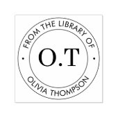 Modernes Monogramm aus der Bibliothek Permastempel (Design)