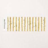 Modernes Monogramm aus Streifen und schwarzen Punk Yogamatte (Vorderseite (Horizontal))