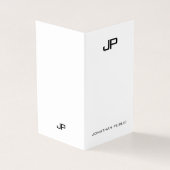 Modernes Monogramm Beruflich elegant Minimalistisc Visitenkarten (Vorderseite)