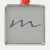 Modernes Monogramm beruflich Ornament Aus Metall (Vorne)