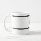 Modernes Monogramm Beruflich Schlicht einfach Mini Kaffeetasse (Links)