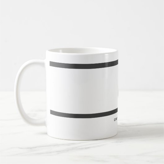 Modernes Monogramm Beruflich Schlicht einfach Mini Kaffeetasse (Links)