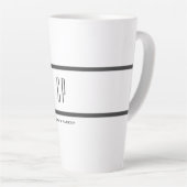 Modernes Monogramm Beruflich Schlicht einfach Mini Milchtasse (Rechte Ecke)