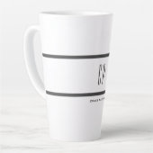 Modernes Monogramm Beruflich Schlicht einfach Mini Milchtasse (Linke Ecke)