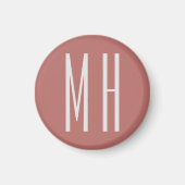 Modernes Monogramm Beruflich Schlicht Minimalistis Magnet (Vorne)