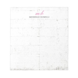 Modernes Monogramm Beruflich Schlicht Minimalistis Notizblock