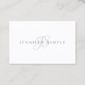 Modernes Monogramm-berufliche einfache Schablone Visitenkarte (Vorderseite)