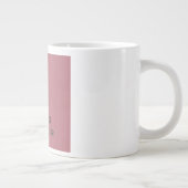 Modernes Monogramm Berufliche Schlichte Rose Gold  Jumbo-Tasse (Rechts)