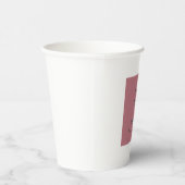 Modernes Monogramm Berufliche Schlichte Rose Gold Pappbecher (Rechts)