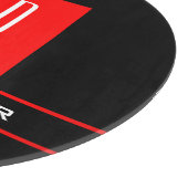 Modernes Monogramm Beruflicher Schlichter einfache Schneidebrett (Ecke)