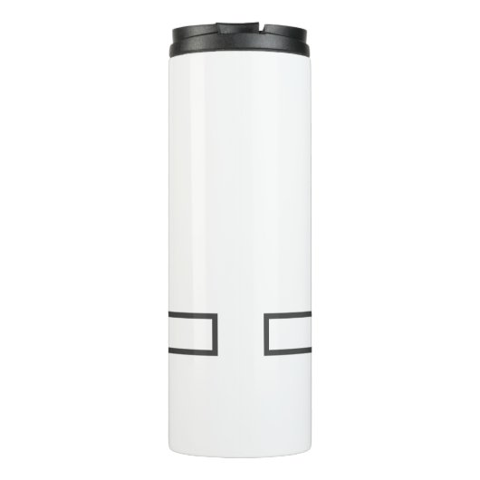 Modernes Monogramm Beruflicher Schlichter einfache Thermosbecher (Rückseite)