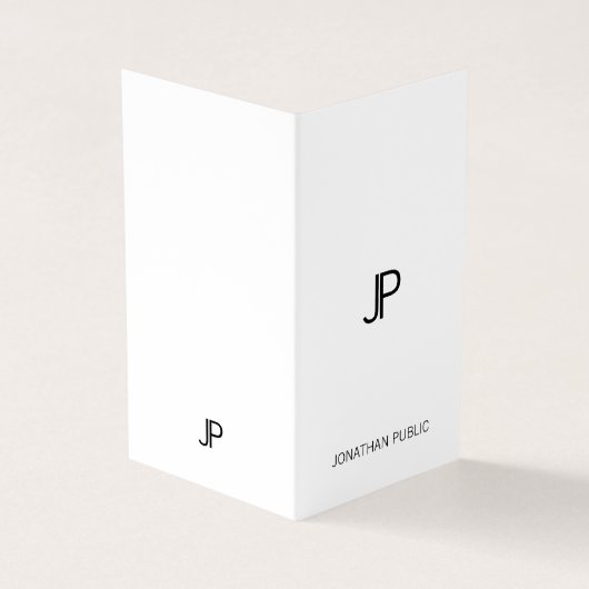 Modernes Monogramm-berufliches Minimalistisches Visitenkarten (Vorderseite)