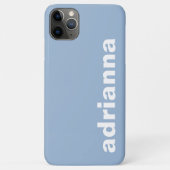 Modernes Monogramm Blau Case-Mate iPhone Hülle (Rückseite)