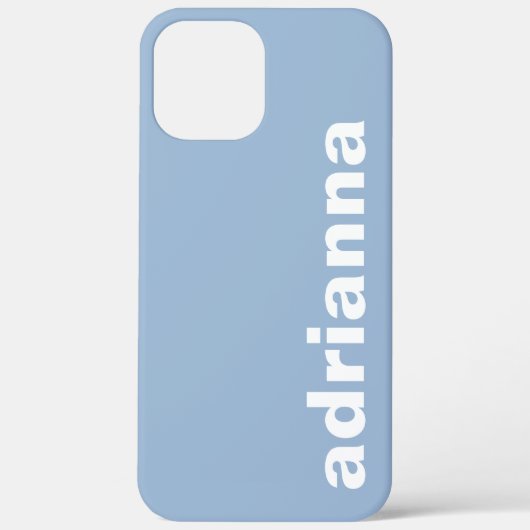 Modernes Monogramm Blau Case-Mate iPhone Hülle (Rückseite)