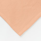 Modernes Monogramm Bold Initial Peach Orange Minim Fleecedecke (Ecke)