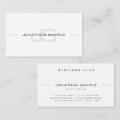 Modernes Monogramm Chic Minimalistisch Schlicht Be Visitenkarte (Vorne/Hinten)