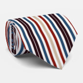 Modernes Monogramm Chic Strichen Krawatte (Gerollt)