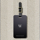 Modernes Monogramm Cool Minimalistisch Beruflich Gepäckanhänger