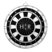 Modernes Monogramm Dartscheibe (vorne)