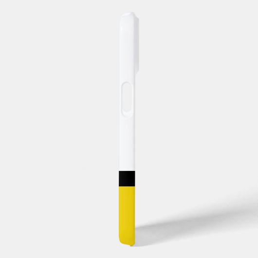 Modernes Monogramm des gelben Polka-Dot-Farbblocks Case-Mate iPhone Hülle (Rückseite / Rechts)