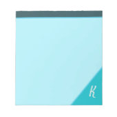 Modernes, monogramm-Editor für Männer Notizblock (Vorderseite)