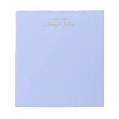 Modernes Monogramm einfach und stilvoll Notizblock (Vorderseite)