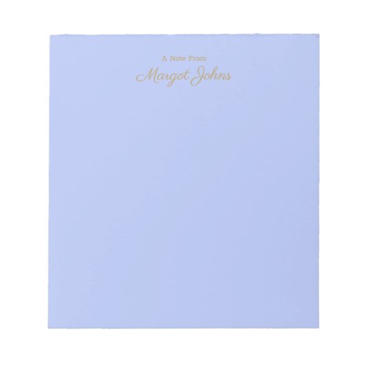 Modernes Monogramm einfach und stilvoll Notizblock (Vorderseite)