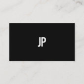 Modernes Monogramm Elegant Schwarz-weiß Einfach Sc Visitenkarte (Vorderseite)