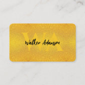 Modernes Monogramm | Elegante Berufliche Imitate G Visitenkarte (Vorderseite)