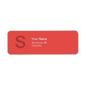 MODERNES MONOGRAMM, ERSTE ROT (Vorne)