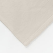 Modernes Monogramm fett Anfangscreme Beige Minimal Fleecedecke (Ecke)