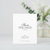 MODERNES MONOGRAMM-FOTO-HOCHZEIT 'SAVE THE DATE' (Stehend Vorderseite)