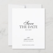 MODERNES MONOGRAMM-FOTO-HOCHZEIT 'SAVE THE DATE' (Vorderseite)