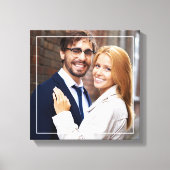 Modernes Monogramm-Foto Leinwanddruck (Vorderseite)