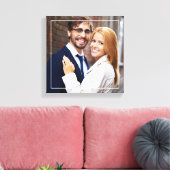 Modernes Monogramm-Foto Leinwanddruck (Insitu (Wohnzimmer))