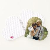 Modernes Monogramm-Foto Notizbuch (Innenseite)