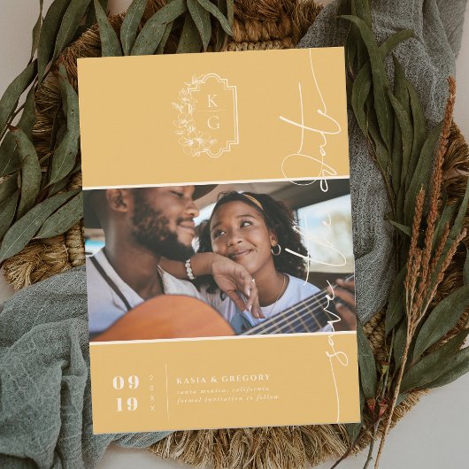 Modernes Monogramm | Foto Save-the-Date Save The Date
