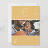 Modernes Monogramm | Foto Save-the-Date Save The Date (Vorderseite)