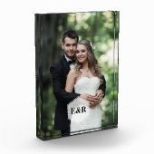 Modernes Monogramm Fotoblock (Links)