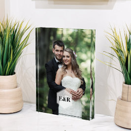 Modernes Monogramm Fotoblock