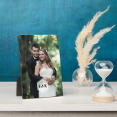 Modernes Monogramm Fotoplatte (Seite)