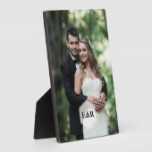 Modernes Monogramm Fotoplatte (Seite)